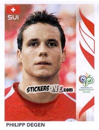 Sticker Philipp Degen - FIFA World Cup Germany 2006 - Panini