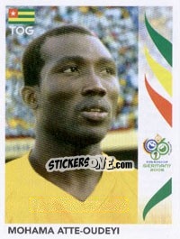 Sticker Mohama Atte-Oudeyi - FIFA World Cup Germany 2006 - Panini