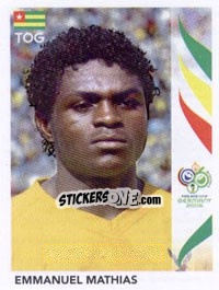 Sticker Emmanuel Mathias - FIFA World Cup Germany 2006 - Panini