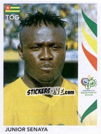 Sticker Junior Senaya - FIFA World Cup Germany 2006 - Panini