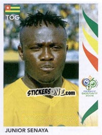 Cromo Junior Senaya - FIFA World Cup Germany 2006 - Panini