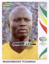 Sticker Massamasso Tchangai - FIFA World Cup Germany 2006 - Panini