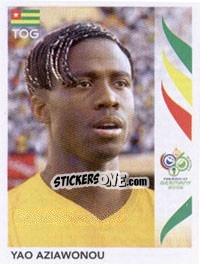 Figurina Yao Aziawonou - FIFA World Cup Germany 2006 - Panini