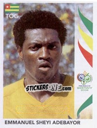 Figurina Emmanuel Sheyi Adebayor - FIFA World Cup Germany 2006 - Panini