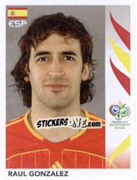 Cromo Raul Gonzalez - FIFA World Cup Germany 2006 - Panini