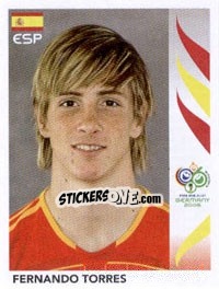 Sticker Fernando Torres - FIFA World Cup Germany 2006 n. 548 - Panini