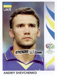 Cromo Andriy Shevchenko - FIFA World Cup Germany 2006 - Panini