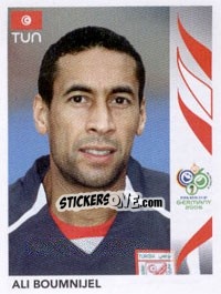 Sticker Ali Boumnijel - FIFA World Cup Germany 2006 - Panini