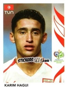 Sticker Karim Hagui - FIFA World Cup Germany 2006 n. 572 - Panini