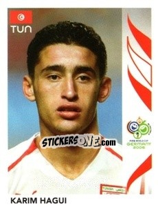 Sticker Karim Hagui - FIFA World Cup Germany 2006 - Panini