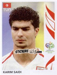 Sticker Karim Saidi - FIFA World Cup Germany 2006 n. 574 - Panini