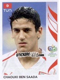 Sticker Chaouki Ben Saada - FIFA World Cup Germany 2006 n. 578 - Panini