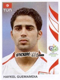 Sticker Haykel Guemamdia - FIFA World Cup Germany 2006 - Panini