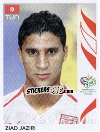 Sticker Ziad Jaziri - FIFA World Cup Germany 2006 n. 584 - Panini