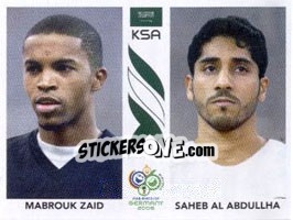 Sticker Mabrouk Zaid / Saheb Al Abdullha - FIFA World Cup Germany 2006 - Panini