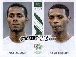 Sticker Naif Al Qadi / Saud Khariri - FIFA World Cup Germany 2006 - Panini