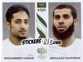 Sticker Mohammed Haidar / abdulaziz Khathran - FIFA World Cup Germany 2006 - Panini