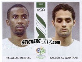 Sticker Talal Al Meshal / Yasser Al Qahtani - FIFA World Cup Germany 2006 n. 596 - Panini
