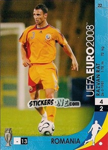 Sticker Razvan Rat - UEFA Euro Austria-Switzerland 2008. Trading Cards Game n. 22 - Panini