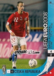 Sticker David Rozehnal - UEFA Euro Austria-Switzerland 2008. Trading Cards Game - Panini