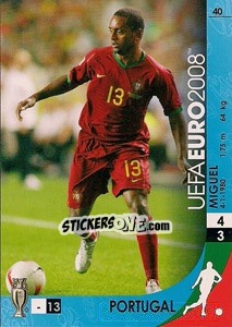 Sticker Miguel - UEFA Euro Austria-Switzerland 2008. Trading Cards Game n. 40 - Panini