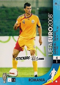 Figurina Gabriel Tamas - UEFA Euro Austria-Switzerland 2008. Trading Cards Game - Panini