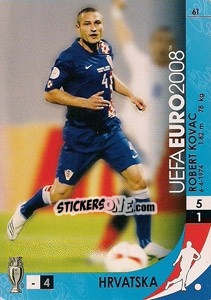 Figurina Robert Kovac - UEFA Euro Austria-Switzerland 2008. Trading Cards Game - Panini
