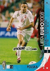 Sticker Marcin Wasilewski - UEFA Euro Austria-Switzerland 2008. Trading Cards Game n. 74 - Panini