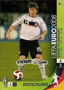 Sticker Bernd Schneider - UEFA Euro Austria-Switzerland 2008. Trading Cards Game n. 82 - Panini