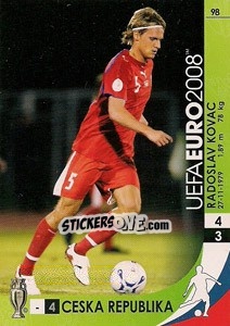 Figurina Radoslav Kovac - UEFA Euro Austria-Switzerland 2008. Trading Cards Game n. 98 - Panini