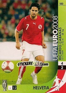 Sticker Ricardo Cabanas - UEFA Euro Austria-Switzerland 2008. Trading Cards Game - Panini