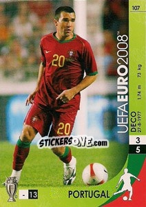 Sticker Deco - UEFA Euro Austria-Switzerland 2008. Trading Cards Game n. 107 - Panini