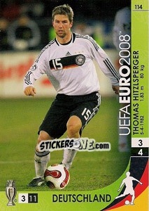 Sticker Thomas Hitzlsperger - UEFA Euro Austria-Switzerland 2008. Trading Cards Game n. 114 - Panini