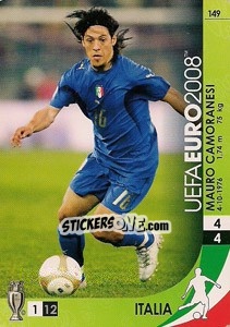 Sticker Mauro Camoranesi - UEFA Euro Austria-Switzerland 2008. Trading Cards Game n. 149 - Panini