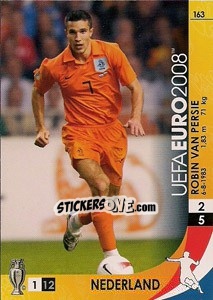 Sticker Robin van Persie - UEFA Euro Austria-Switzerland 2008. Trading Cards Game - Panini