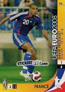 Sticker David Trezeguet - UEFA Euro Austria-Switzerland 2008. Trading Cards Game n. 170 - Panini