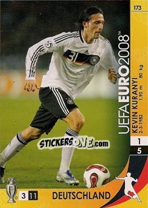 Cromo Kevin Kuranyi - UEFA Euro Austria-Switzerland 2008. Trading Cards Game - Panini