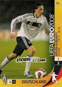 Sticker Kevin Kuranyi - UEFA Euro Austria-Switzerland 2008. Trading Cards Game n. 173 - Panini