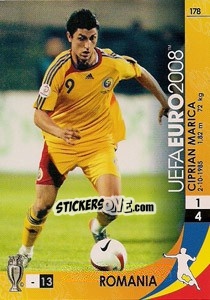 Sticker Ciprian Marica - UEFA Euro Austria-Switzerland 2008. Trading Cards Game - Panini