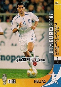 Cromo Georgios Samaras - UEFA Euro Austria-Switzerland 2008. Trading Cards Game - Panini