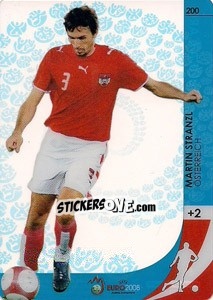 Sticker Martin Stranzl - UEFA Euro Austria-Switzerland 2008. Trading Cards Game - Panini