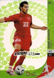 Sticker Hamit Altintop - UEFA Euro Austria-Switzerland 2008. Trading Cards Game n. 205 - Panini
