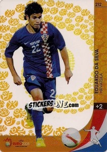 Figurina Eduardo da Silva - UEFA Euro Austria-Switzerland 2008. Trading Cards Game - Panini