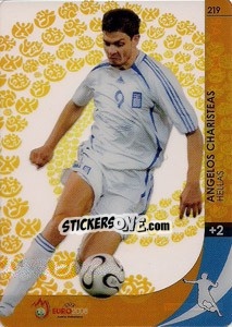 Sticker Angelos Charisteas - UEFA Euro Austria-Switzerland 2008. Trading Cards Game n. 219 - Panini