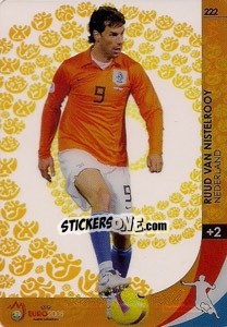 Cromo Ruud van Nistelrooy - UEFA Euro Austria-Switzerland 2008. Trading Cards Game - Panini