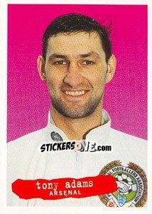 Sticker Tony Adams - The Official PFA Collection 1997 n. 3 - Panini