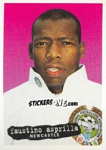 Sticker Faustino Asprilla - The Official PFA Collection 1997 - Panini