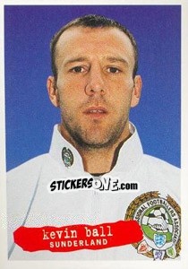 Sticker Kevin Ball - The Official PFA Collection 1997 n. 13 - Panini