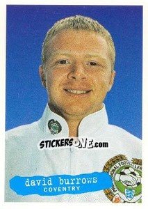 Sticker David Burrows - The Official PFA Collection 1997 - Panini