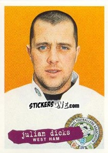 Cromo Julian Dicks - The Official PFA Collection 1997 - Panini